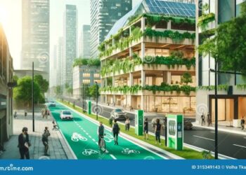 189 A Sustainable Urban Park With Green Roofs, Walking Trails, And ...